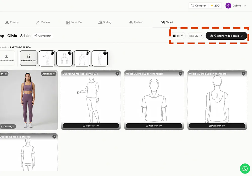 Here you generate more poses